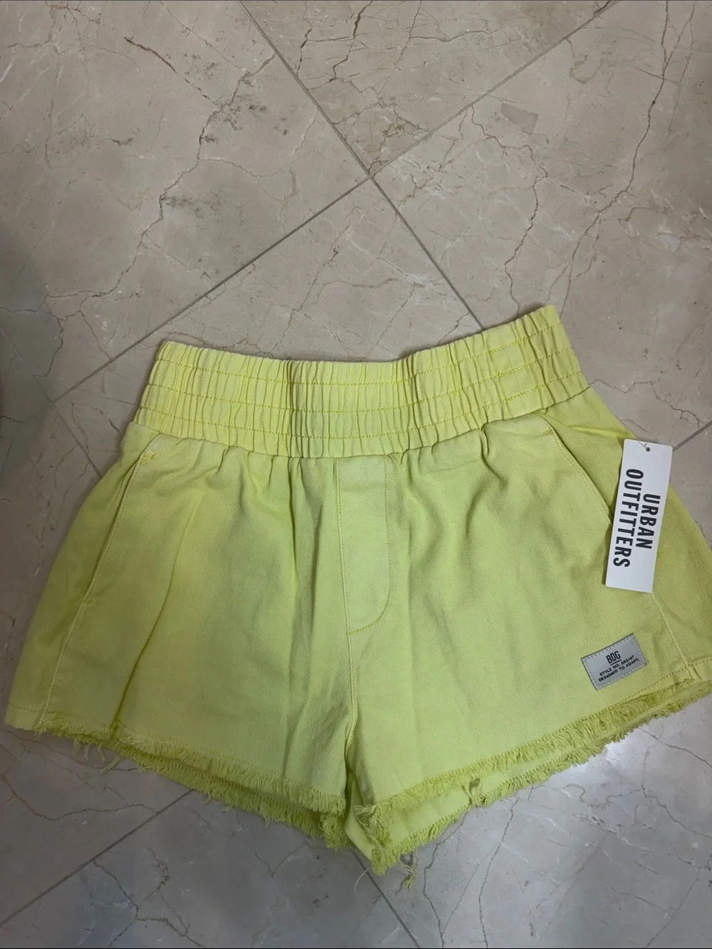 Urban Outfitters BDG Yellow Pull On Boxer Short